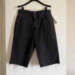 NWT Urban Outfitters BDG Denim Black Men’s Jean Raw Hem Shorts size 31
